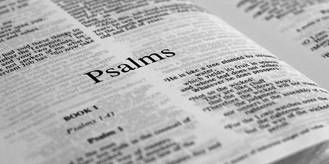 Psalms Bible page