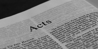 Acts Bible page
