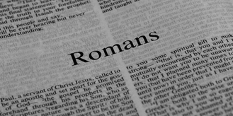 Romans Bible page