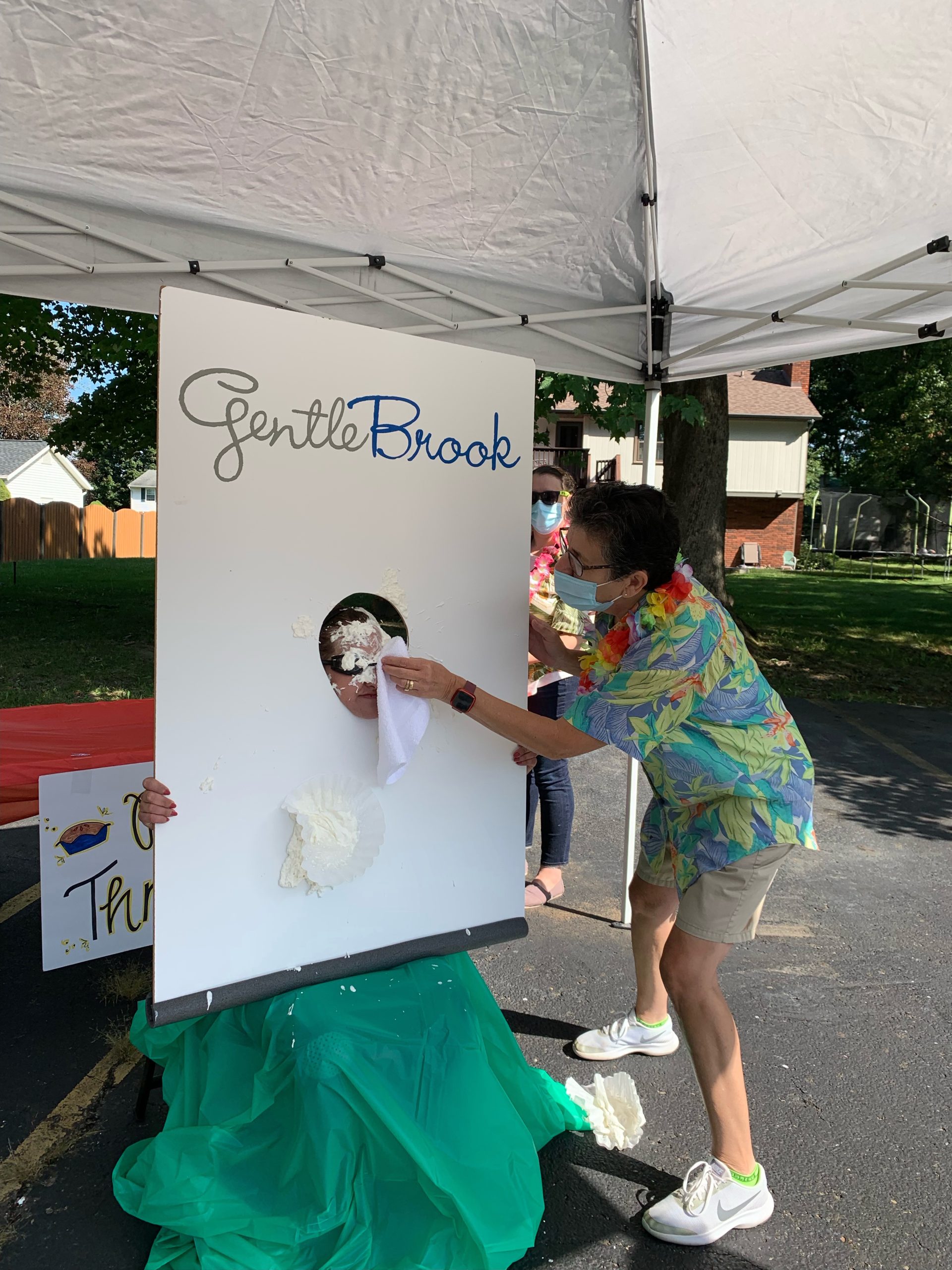 GentleBrook Summer Day Camp pie in the face